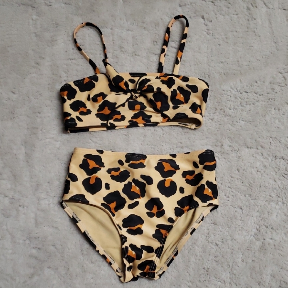Art class S 6/6x Leopard knot front Bikini Set